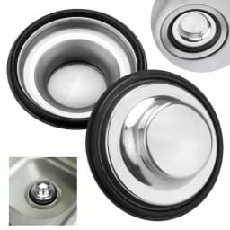 Brand New Sink Stopper Plug Stainless Steel 3 1/2 Inch Diameter Fits Standard Kitchen Drain For Insinkerator QC