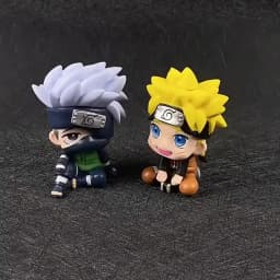 Naruto Anime Figure Sasuke Kakashi Itachi 9cm PVC Q Version Statue Model For Room Bedroom Decor Gift