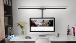 Double Head Desk Lamp Clip-on LED 3 Modes Brightness Adjustable USB Adapter Suitable for Reading Studying Piano Monitors Office