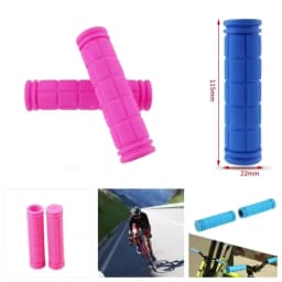 1Pair Bicycle Handlebar Grips Anti-skid Bike Handle Bar Grips Rubber Covers Fixed Gear BMX MTB Mountain Bike Bicycle Accessories