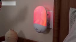 Plug in Night Light, Plug in Wall with Dusk to Dawn Sensor 0.5W Warm White RGB Night Light for Kid Bedroom, Bathroom, Stair