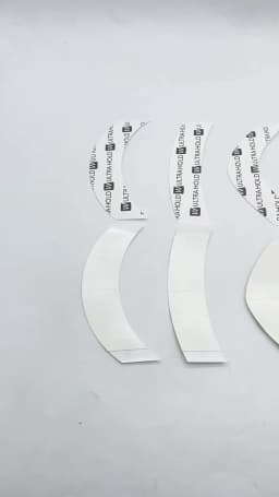 36 Pieces 4 Shape 7.6 cm * 2.2 cm White Ultra Hold Tape Lace Front Tape Arc Double Sided Tape for Toupee Wig Adhesive