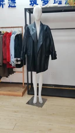 Lautaro Spring Autumn Long Black Oversized Black Pu Leather Trench Coat for Women Elegant Luxury Designer Clothes Cardiagan 2025