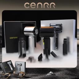 CENRR New Car Vacuum Cleaner Wireless Mini Powerful Portable HandHeld Car Cleaner LED Power Display Gift Lamp Air Gun 7500mAh