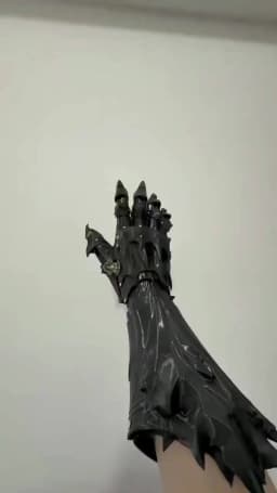Medieval Knight Goth Vintage Mechanical Long Gloves Tactical Punk Hand Armor Man Woman 3D Pringting Cosplay Props