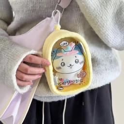 10cm Plush Doll Storage Bag Cartoon K-Pop Figure Hanging Pouch Doll Carrier Ita Bag Students Transparent PVC Backpack Pendants