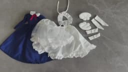 1/4 Doll's Clothes Suit for 40cm Bjd Doll Maid Dress Set Diy Girl Toys Dress Up Play House Fashion Doll Accessoires, No Doll