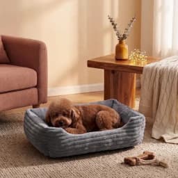 Bed for Dog Cat Pet Square Plush Kennel Medium Small Dog Sofa Bed Cushion Pet Calming Dog Bed House Pet Supplies Winter