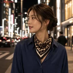 53 65 85cm 100% Real Silk Neck Scarves Woman Modern Square Classic Top Luxury Fall Scarf Kerchief Gift for Girls Leopard Print