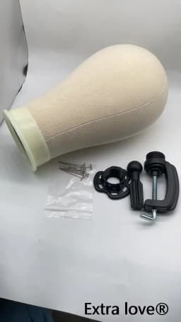 Canvas Block Head Kit Training Mannequin Wig Head Display Styling Mannequin Manikin Head Wig Stand Wig Head Stand