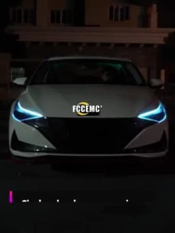 12V 2Pcs LED DRL Car Daytime Running Light Flexible With Start Sequential Scan Turn Signal Light Universal Headlight Lamp Strips