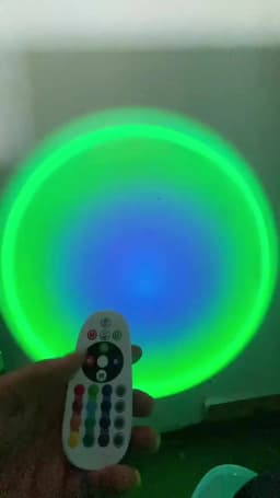 16 Color RGB Ambient Light LED Night Light Projection Light with Remote Control, USB Power Supply