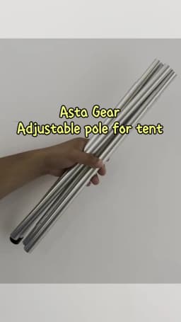 Asta Gear 1pcs 7075 Aluminum Alloy Extendable Pole Outdoor Camping Support Pole Tent Accessories