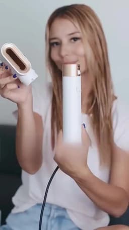 LUXLOCK 5-In-1 Hair Dryer Curling Iron Hot Air Comb Dyso Air Bag Hair Dryer Styling Tool Straightener Hairdressing Tool Gift