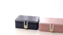 2024Double Layer Jewelry Box Organizer Large Capacity PU Leather Storage Ring Box Earrings studs Jewelry Display Jewelry Package