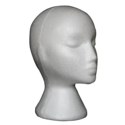 White Foam Head For Wig Display Female Mannequin Model Head Stand Hat Cap Wig Holder Styrofoam
