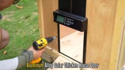 Solar Chicken Coop Door, Automatic Chicken Door Solar Powered & USB Charging, Auto Chicken Door 4 Modes with Timer & Light Senso
