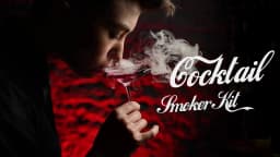 Cocktail Smoker Kit With Torch 4 Wood Chips Whiskey Stones Spoon Ice Tong Smoker Accessories Without Butane For Bartender