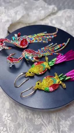 Creative New Colorful Parrot Dangle Earrings