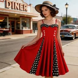 Tonval Sweetheart Neck Spaghetti Strap Double Breasted Long Dress 50s Pinup Vintage Polka Dot Women Party Sexy Dresses