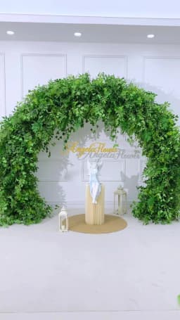 Mori Greenery Plants Leaves Flower Row Wedding Backdrop Decor Arch Floral Arrangement Window Display Banquet Event Props A8872