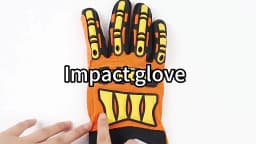 Mechanical Gloves CE Certified Anti-Stab Anti-Collision Cut-Resistant Fire Rescue Mining TPR Shock Absorption Gloves