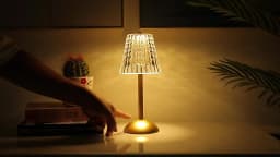 Table Lamp LED Touch Sensor  Dimmable Desktop Night Light Rechargeable Wireless Reading Lamp for Hotel Bar Bedroom Decor Light