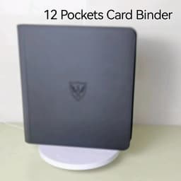 12-Pocket Trading Card Binder, Can Hold 480 Cards, Zippered Premium Card Binder Suitable for Tcg Cards/Game Cards/Sports Cards/Yu-Gi-Oh!, Magic: the Gathering, and Trading Cards