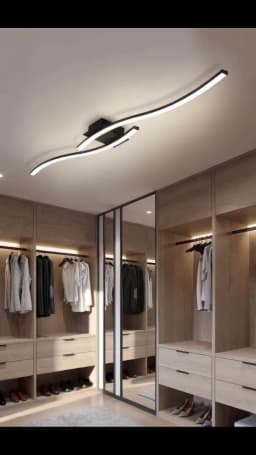 Modern Minimalist Black Ceiling Light Bedroom LED Pendant Ceiling Lamp Design for Home Décor Living Room Office Interior