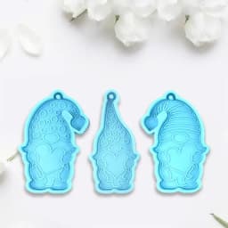 DIY Crafts Jewelry Pendant Making Tool Keychain Epoxy Resin Mold Dwarfs Valentine's Day Keyring Casting Silicone Mould
