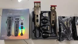 Scttomon 2pc Electric Hair Clipper Trimmer Set for Skin Fade Bald Head Shaving Hairline Sculpting Beard Trimming 2-Pc Head Style Kit
