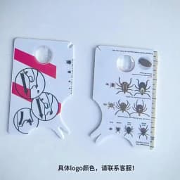 Tick Card With Magnifying Glass Allows Easy Removal Of Ticks Tick Remover For Dogs And Cats With Handy Pocket Size 8.5x5.4x0.1cm