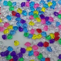 100PCS Plastic Crystal 14*11mm Acrylic Crystal Diamond Pawn Irregular Stone Party & Holiday DIY Decorations