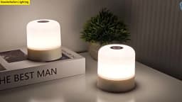 LED Night Light RGB Remote Table Lamp Rechargeable Bedroom Bedside Lamps Color Changing Touch Dimmable Portable Christmas Lights
