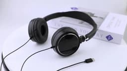 Type-C Wired Headphones 3 5mm Bass Stereo Foldable Adjustable Headphones Suitable For Pc Mp3 Mobile Headphones