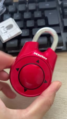 Master Lock 1500ID Portable Padlock Escape Room Gym School Club Cabinet Lock Combination Code Directional Keyless Door Lock