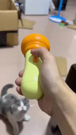 Electric Cat Teaser Catapult Retrievable Launch Teasing Stick Toy Boredom Relief Interactive Cat Paw Printed Wand Smart CatToy