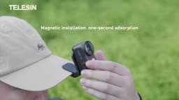 TELESIN Magnetic Quick Release Cap Hat Clip Mount Adjustable Angle For DJI OSMO Nano Insta360 Go Ultra Action Camera Accessories