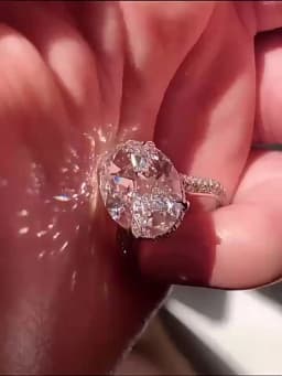 925 Sterling Silver Square Zircon Full Diamond Ring, Ladies Banquet Engagement Party Birthday Gift