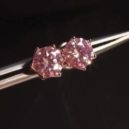 0.5-2CT Rose Gold Plated 925 Sterling Silver Sparkling Moissanite Stud Earrings Classic Gift For Women