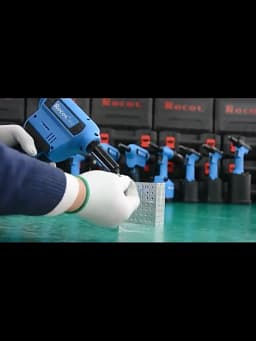 Electric Rivet Gun Rocol RL-520 Lithium Battery Automatic Rivet Gun Core Pulling Riveting Tool Stainless Steel Brushed Rivets