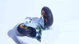 1Pcs Soft Elastic Rubber Caster 3/4 Inches Universal Caster Wheels Profile Castor Wheels With Brakes Floor Marks Silent Casters