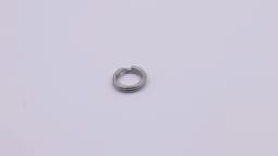 9KM 50Pcs Stainless Steel Fishing Split Rings, Heavy Duty Lure Connector Rings for Saltwater Terminal Tackle