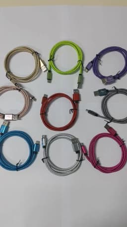 Nylon Data Cable Fast Charger 1M 2M 3M USB A To Type C Charging Cable For Huawei Samsung Android Iphone Type C Charging Device