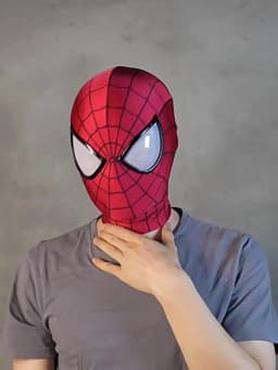 Handmade Spider-Man 2 Movie Accuracy Garfield Version Cosplay Mask Peter Parker Handicraft Collectible Item For Gift