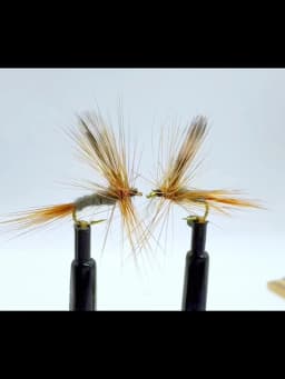 10 pcs Adams Dry Fly Fishing Flies, Hand-Tied Realistic Insect Imitation Lures with High Carbon Steel Hooks, Freshwater Floati