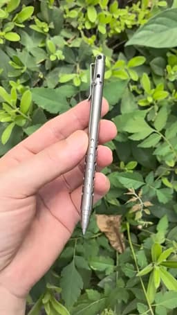 12CM Titanium Alloy MINI Bolt Pen Portable Business Writing Multi-functional Outdoor Traveling Office EDC Tools Ballpoint Pen