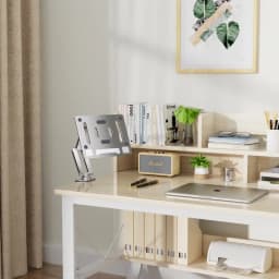 Oatsbasf Laptop Stand Clamp Tablet Hightening Support Holder Book Bracket Desktop Bed Lazy Bracket 360°Rotating Reading Stand