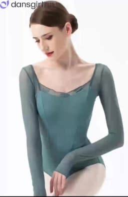 New Ballet Dance Leotard Gymnastic Costume for Lace Collar Waist Length Sleeves Bodysuit Gymnastics Performance Adult Yoga Costu