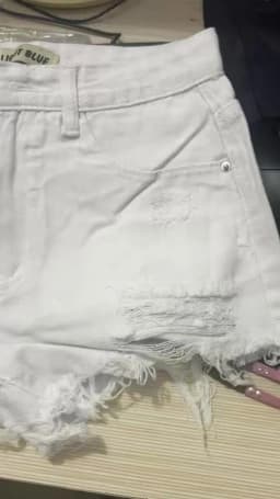 New Ripped Denim Shorts Rough Edge Design High Waist Loose Casual Jeans Hot Pants Booty Shorts